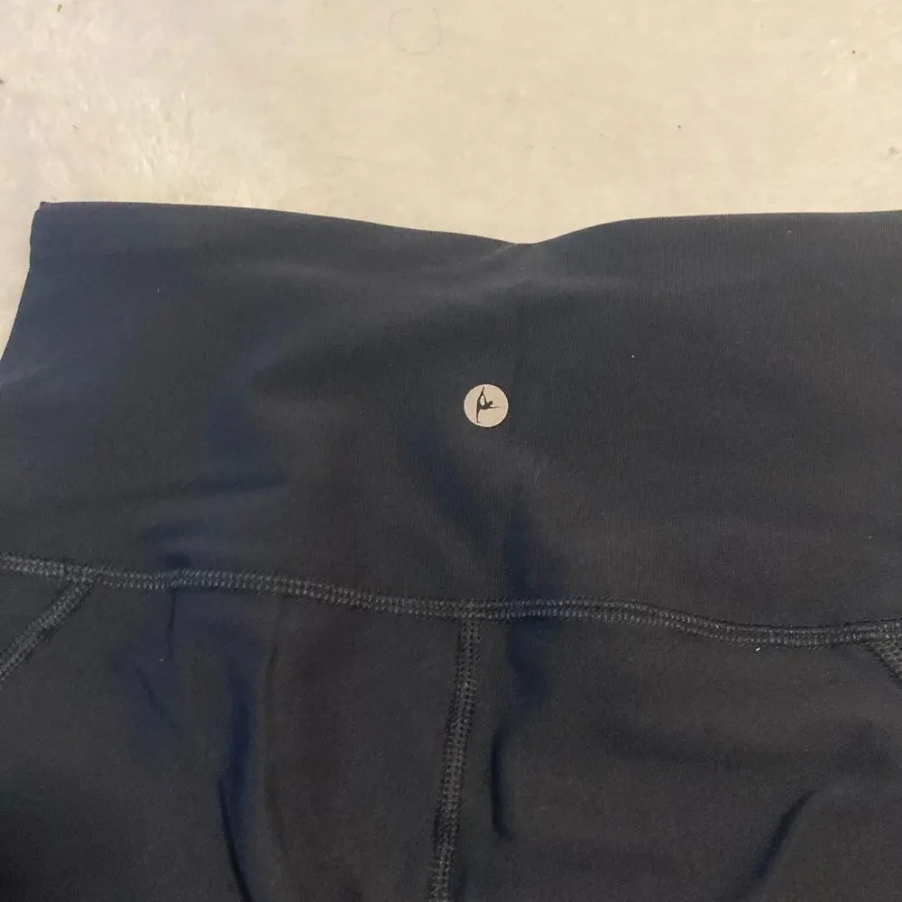 NWT 90 Degree by Reflex Women Capri Black Legging Pants XS